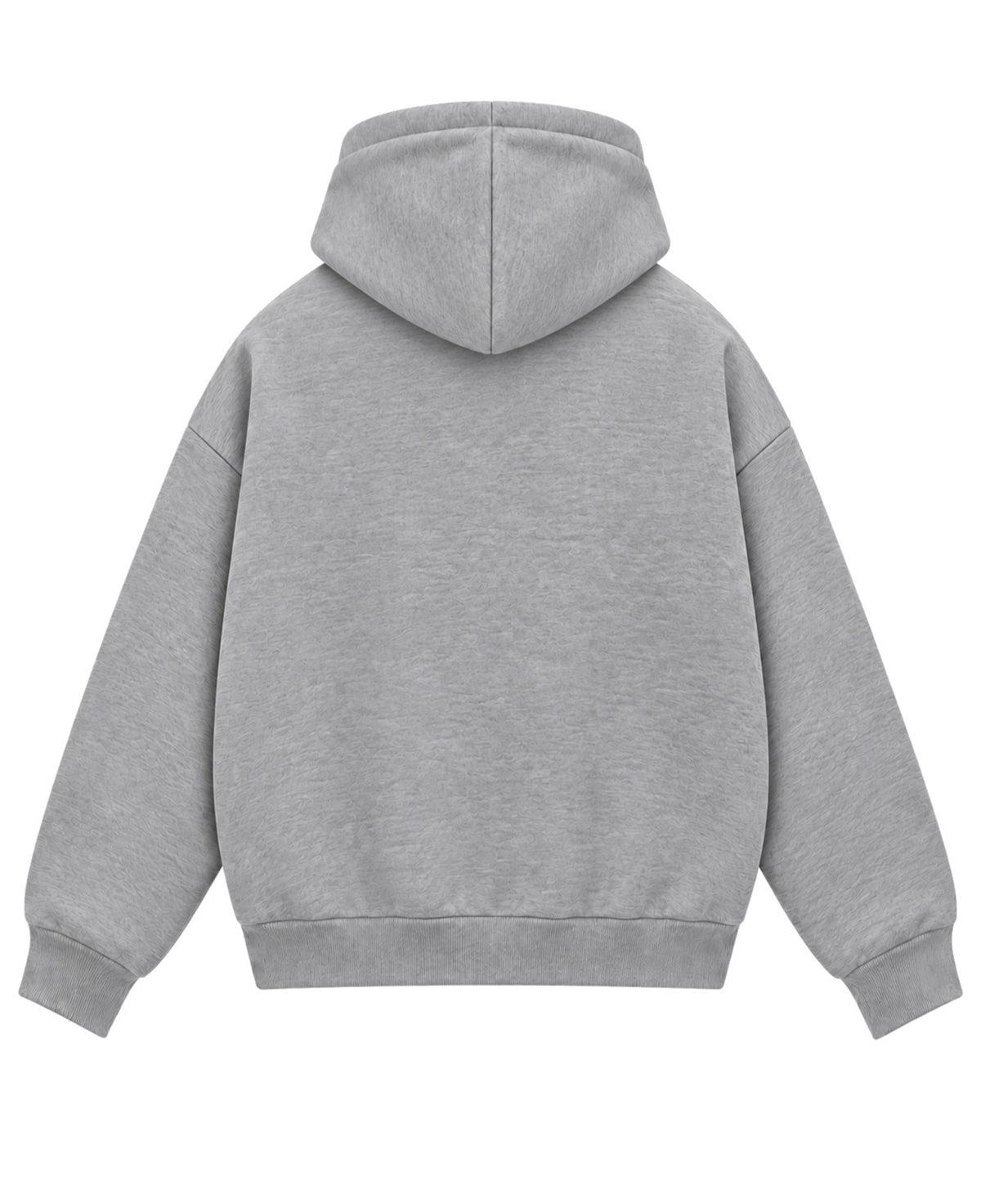 GREY ZIPPER HOODIE