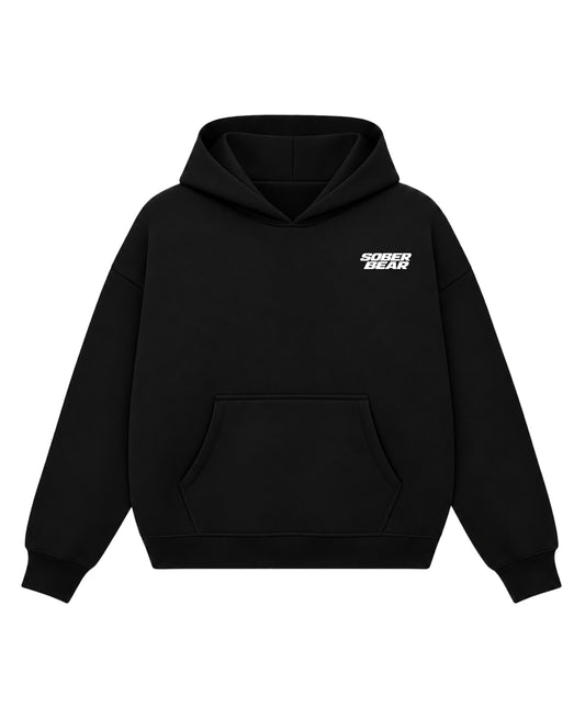 BLACK BASIC HOODIE