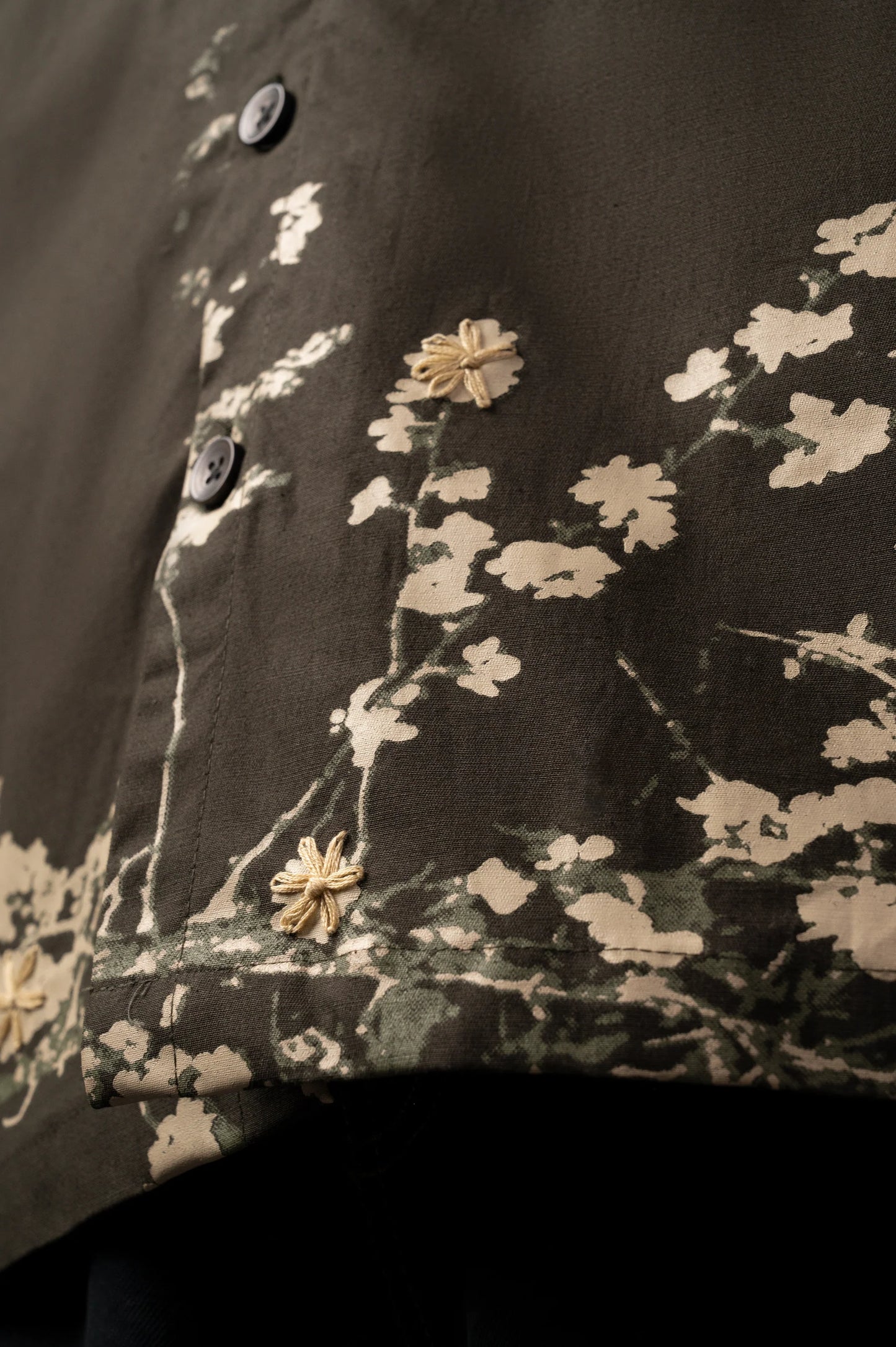 Greenery Hand Work Shirt