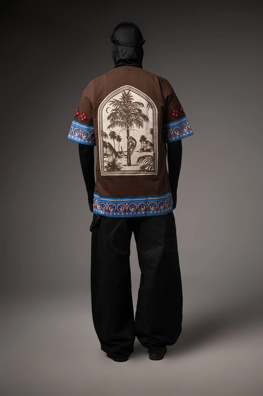 Element Brown Hand Work TEE