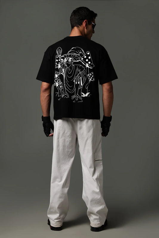 Fading Black Oversized TEE