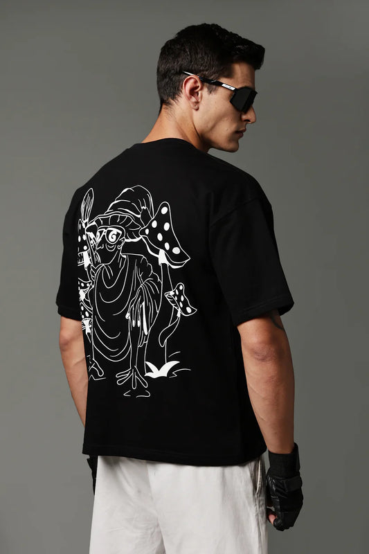 Fading Black Oversized TEE
