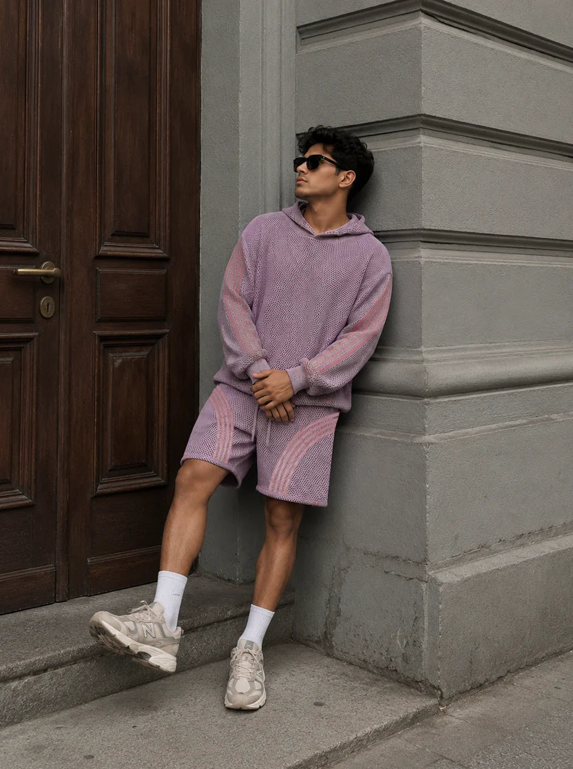 Pink Mesh Shorts