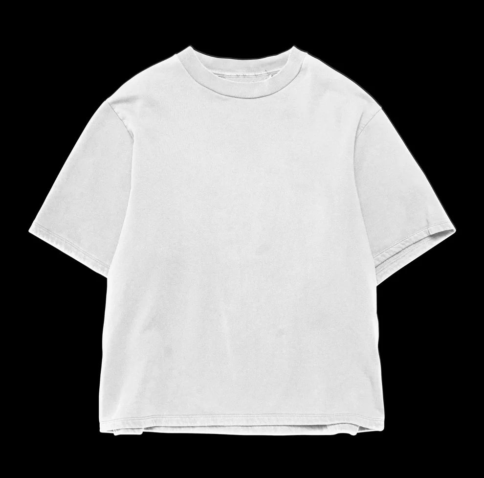 White Heavyweight TEE