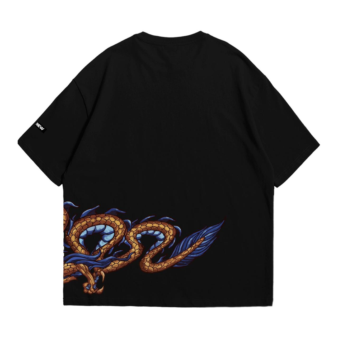 Black eastern dragon TEE