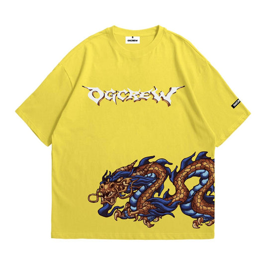 LIME YELLOW EASTERN DRAGON TEE