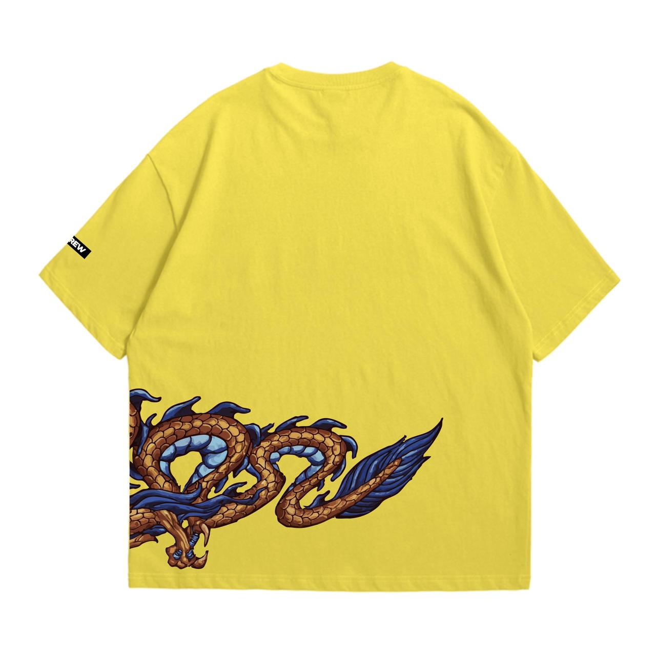 LIME YELLOW EASTERN DRAGON TEE
