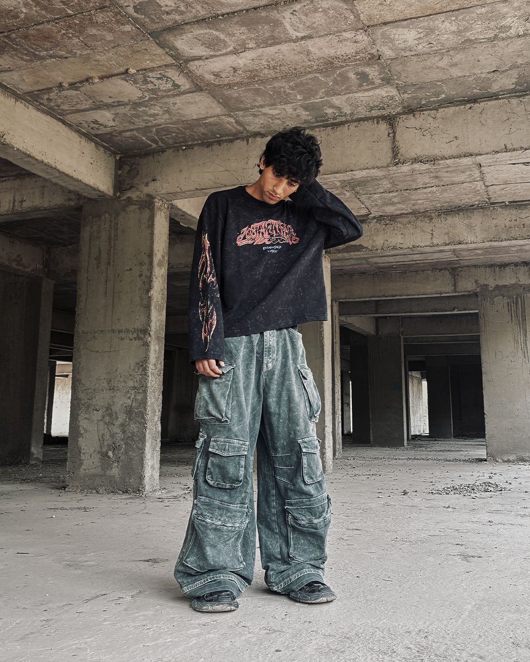 BURNOUT LS TEE // CROPPED FIT