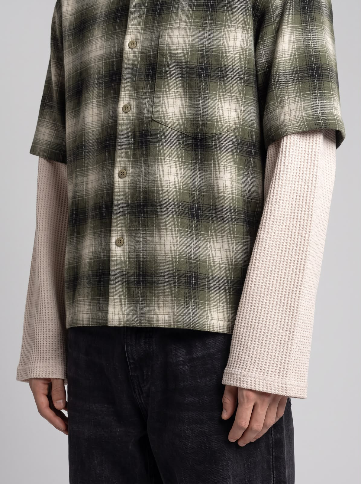 Moss Loom// Waffle Sleeves Shirts