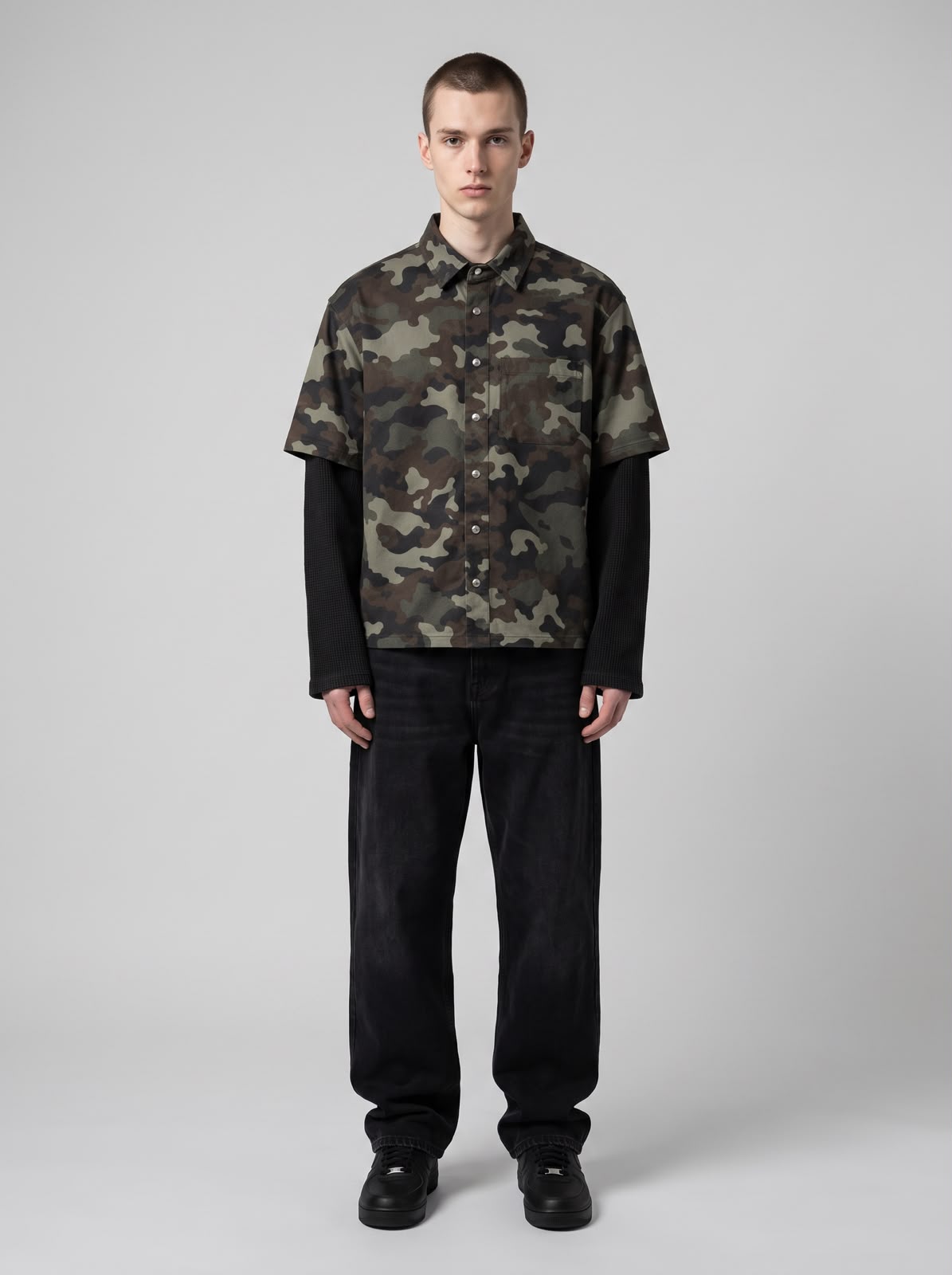 Black Ops // Waffle Sleeves Shirts