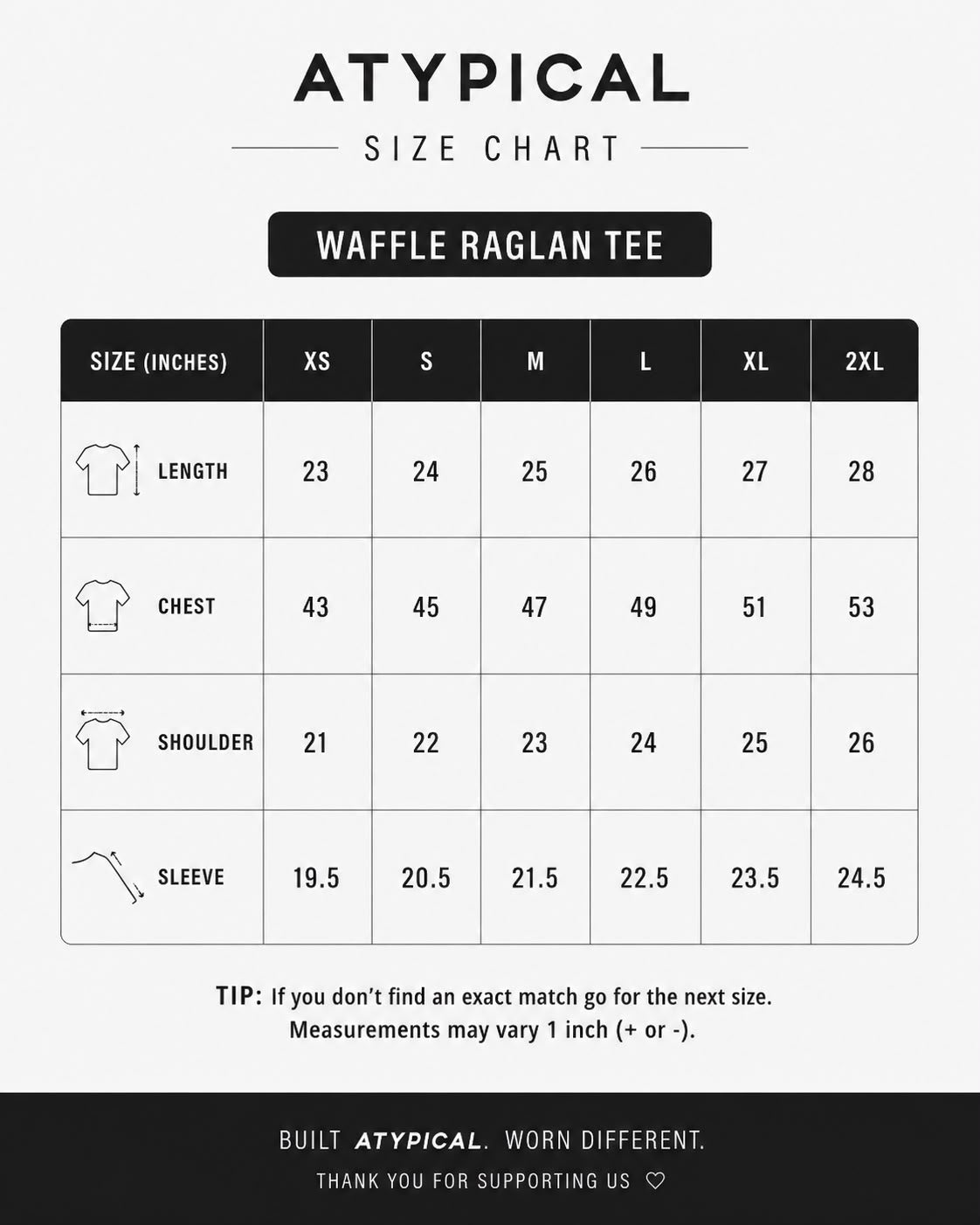 Raglan WAFFLE TEE Sleeves Grey