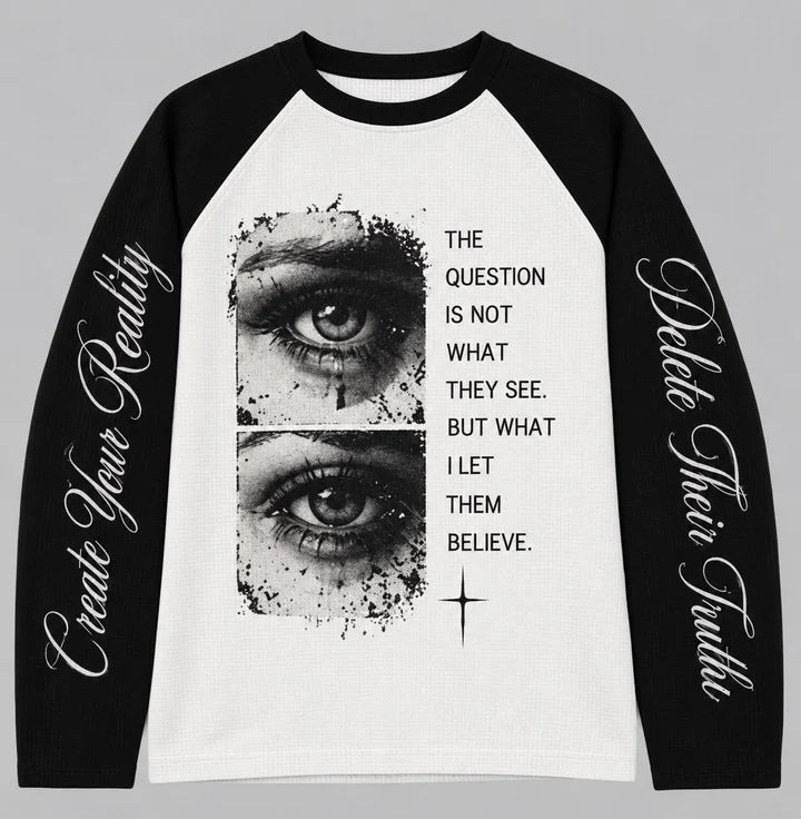 PERCEPTION RAGLAN WAFFLE TEE