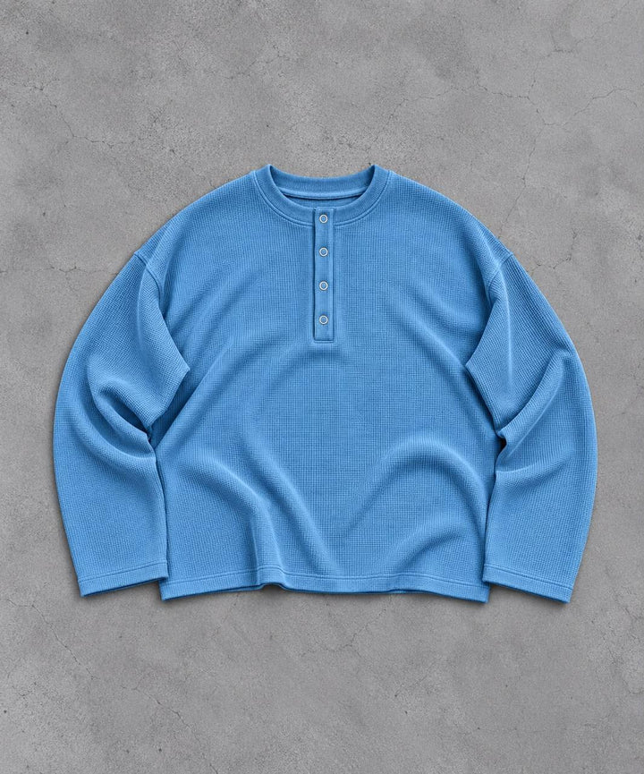 SKY Waffle Henley TEE
