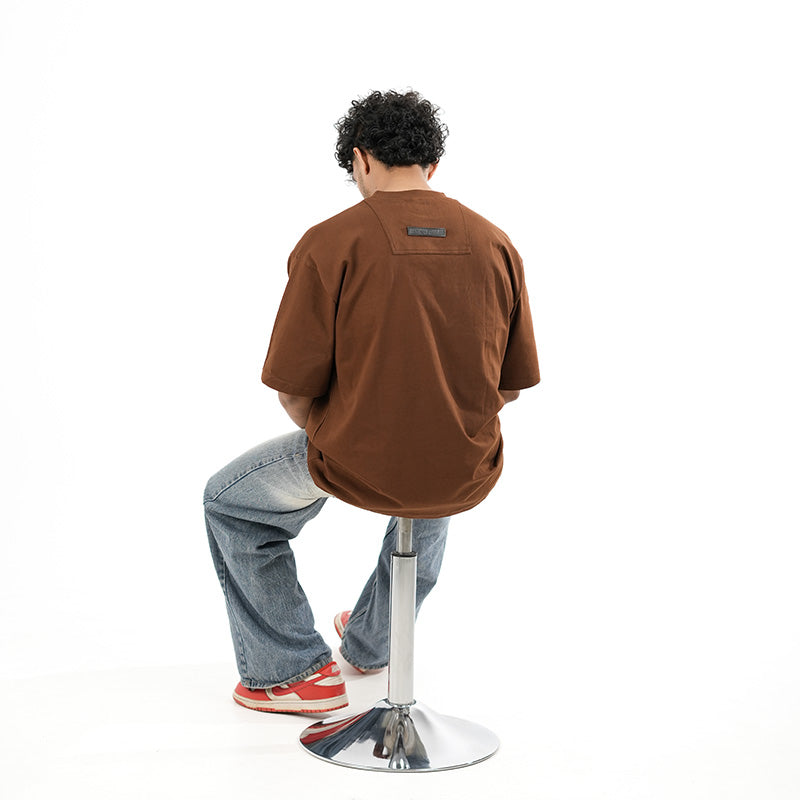 DRIP FUEL ESSENTIALS BROWN TEE