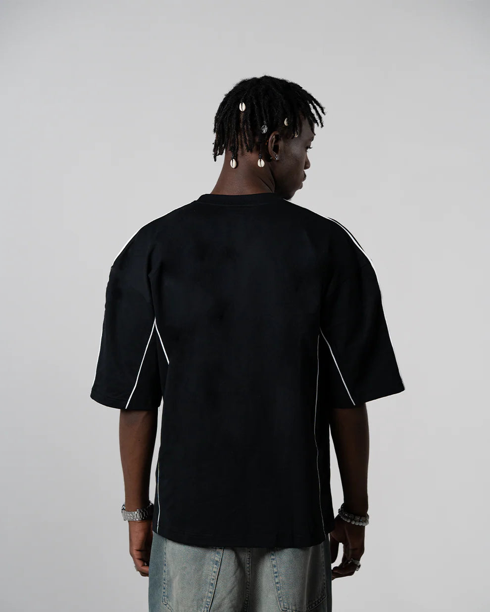 PIPED CREWNECK TEE