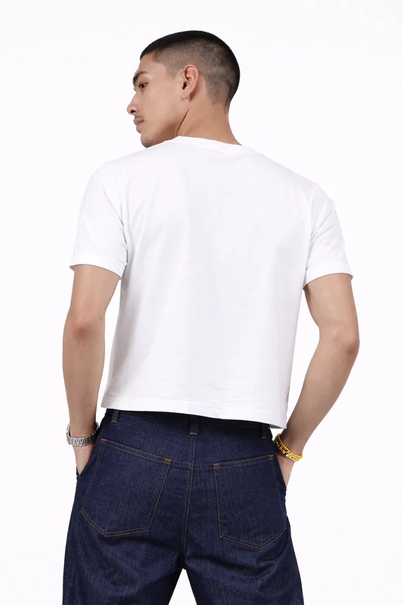 Nova White Cropped TEE
