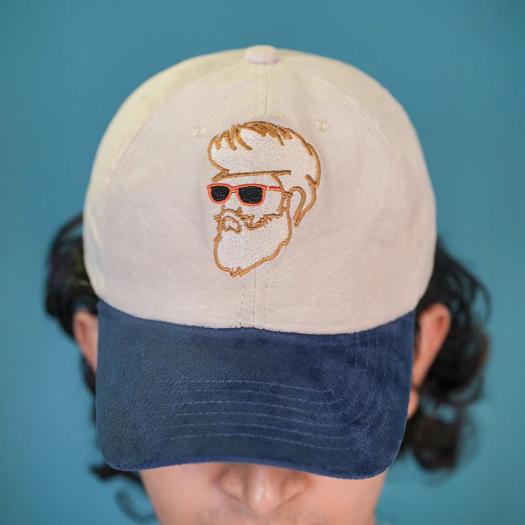 WS X Beige & Blue Cap