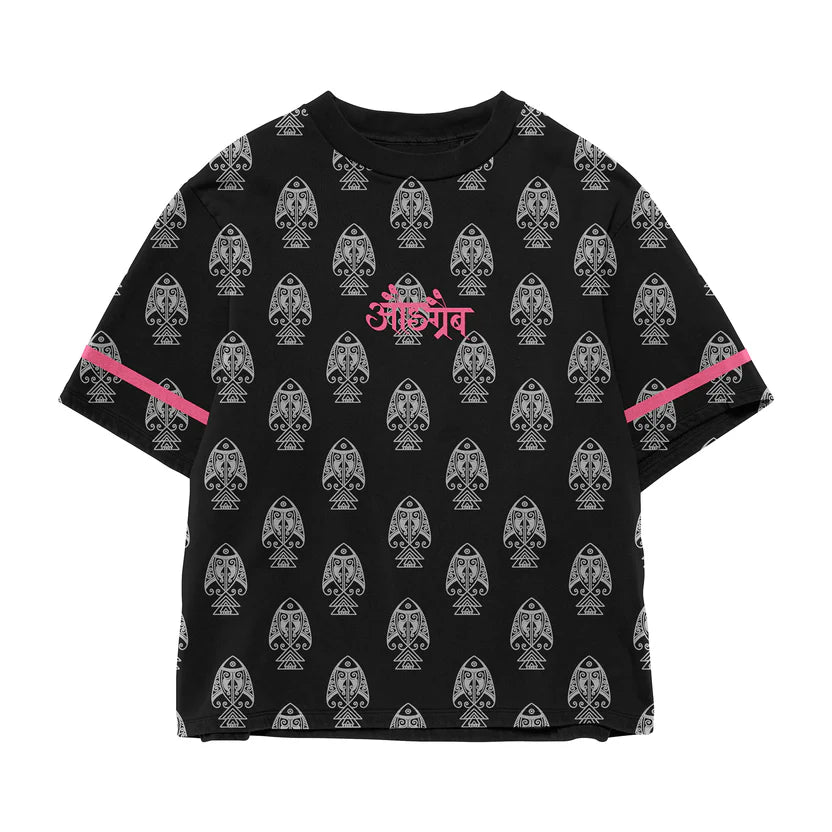 Panghat Oversized Black TEE