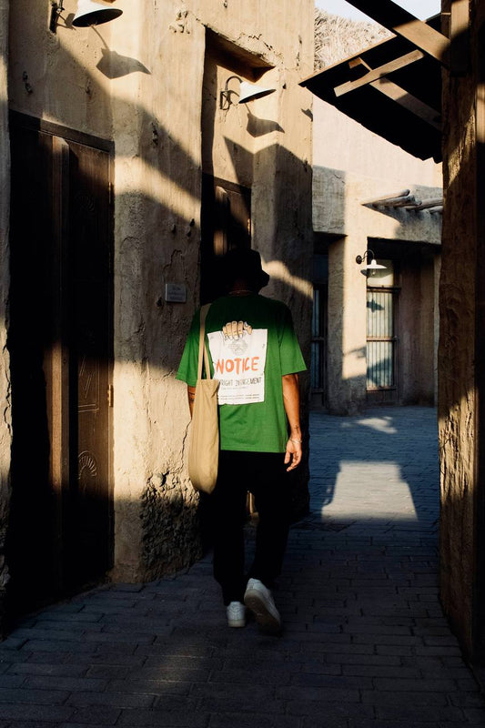 Relaxed Fit Green TEE