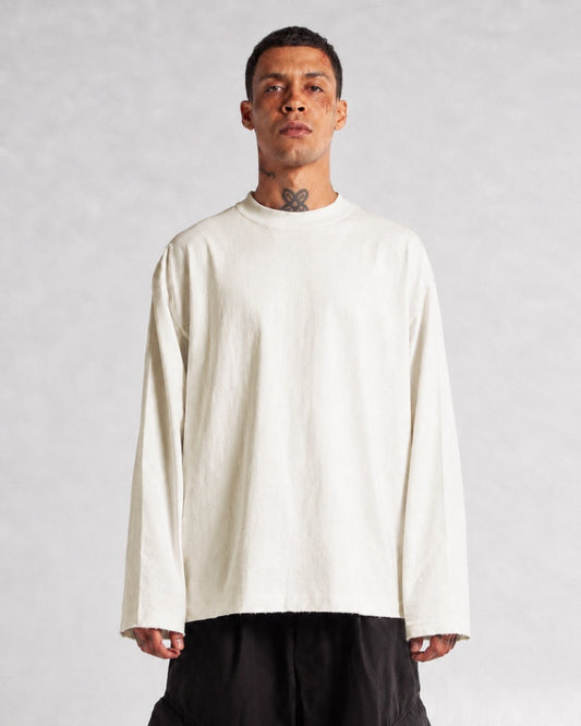 Oversized crop solid TEE