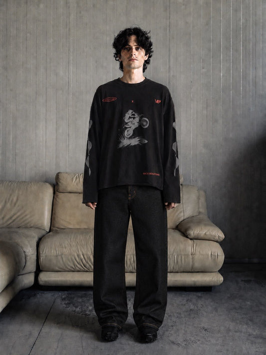 V12 full sleeve biker TEE
