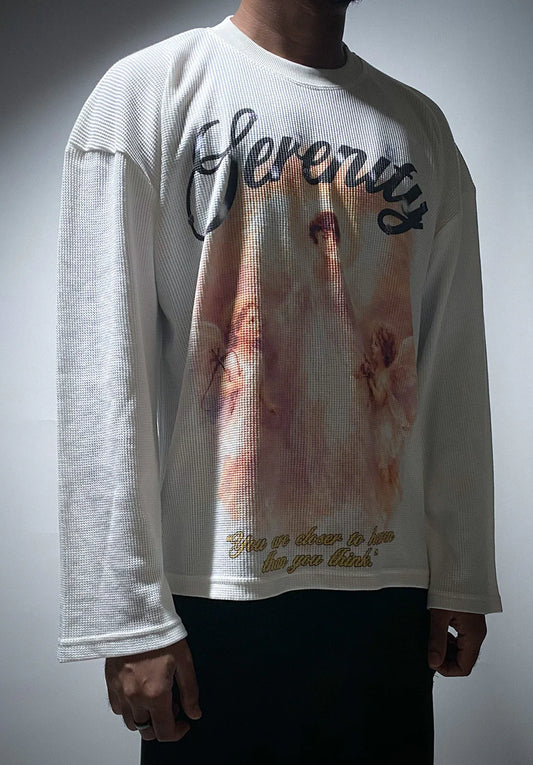 SERENITY- 011 WAFFLE TEE