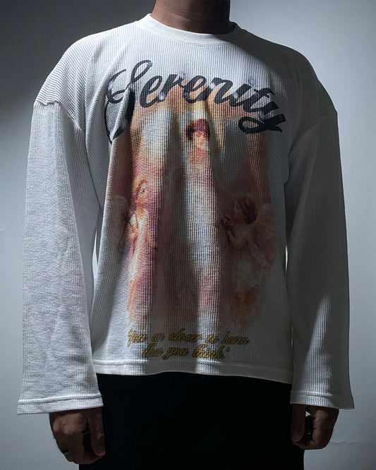 SERENITY- 011 WAFFLE TEE