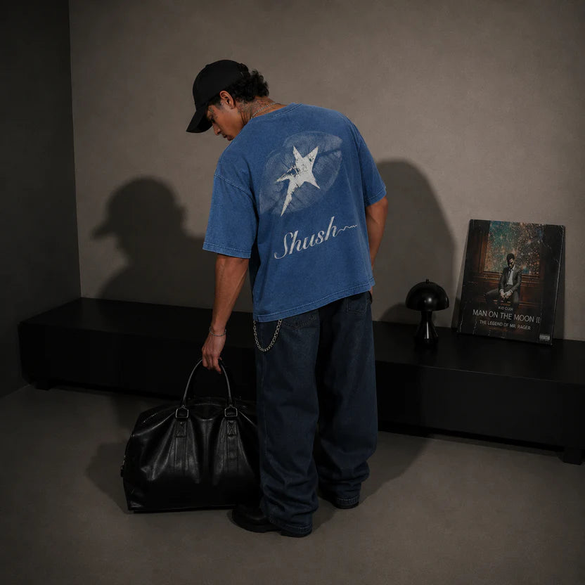 Shush™ Denim Washed Boxy TEE