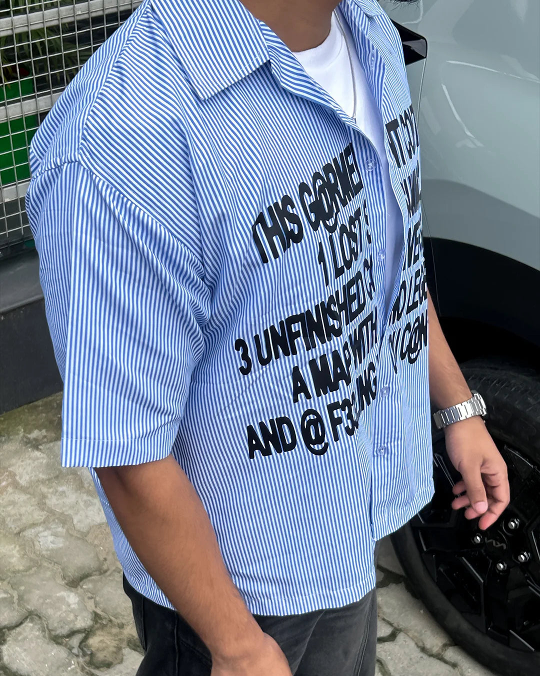 LOST SUMMER (BLU) BOXY Shirt